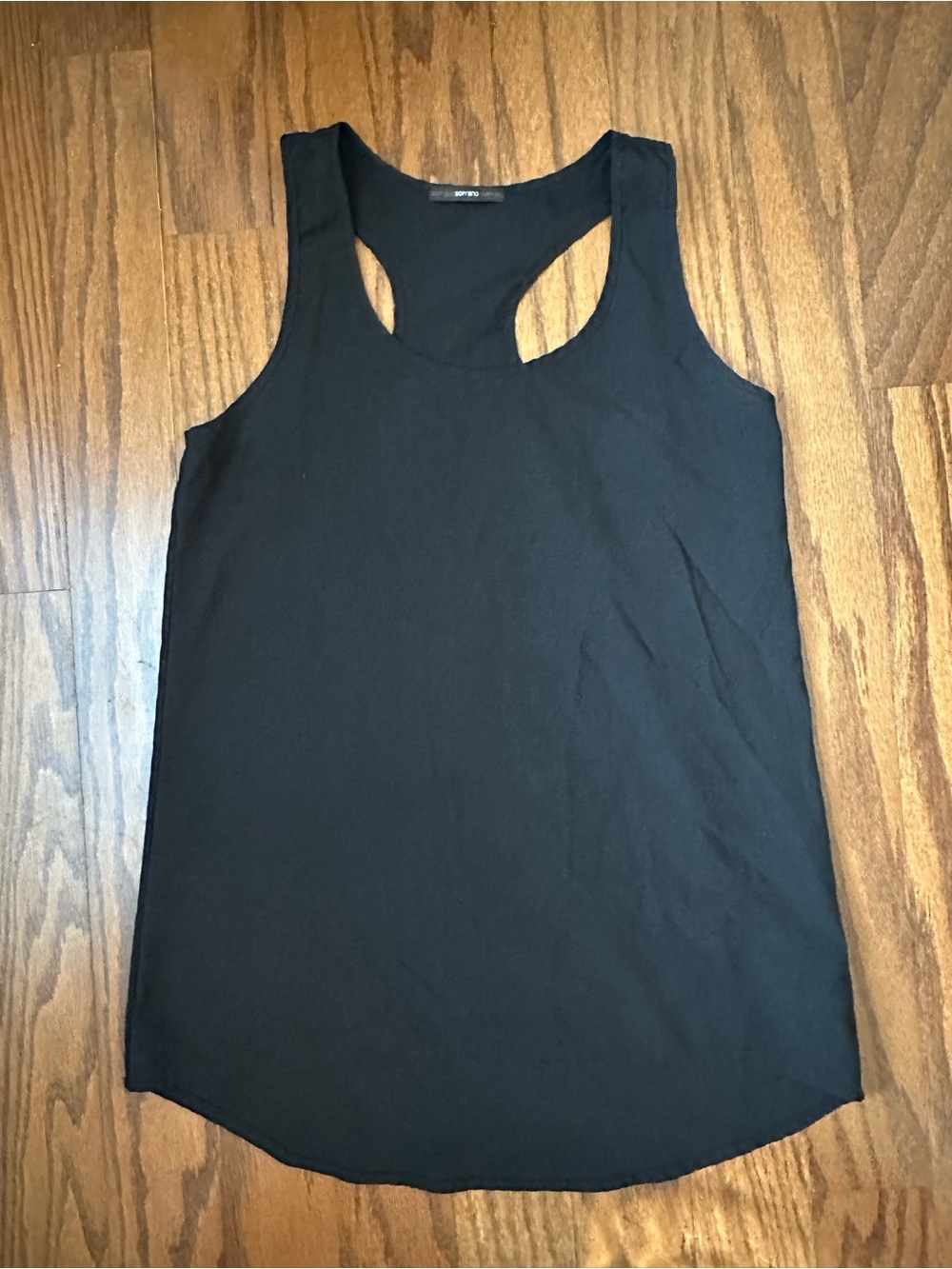 Soprano Black Racerback Tank - Solid Basic
